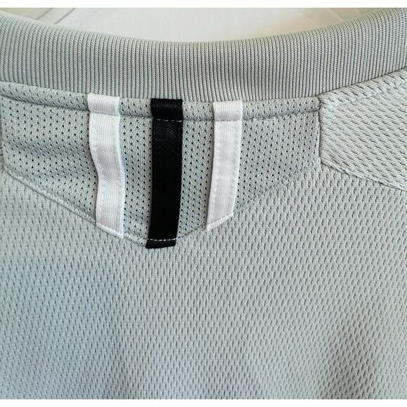 ADIDAS CLIMALITE GRAY/WHITE JOGGING SHIRT LONG SLEEVE XL - Picture 6 of 6